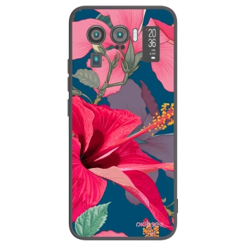 Picasee silikonowe czarne etui na Xiaomi Mi 11 Ultra - Hibiscus