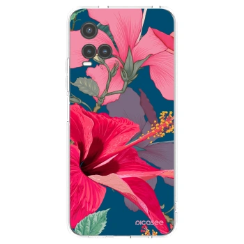 Picasee silikonowe przeźroczyste etui na Vivo Y33s - Hibiscus
