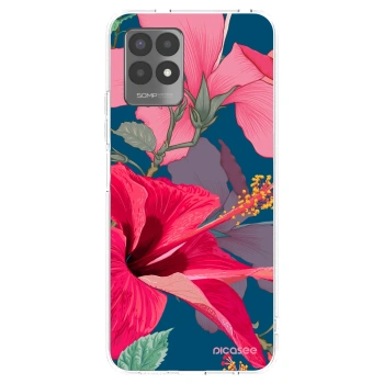 Picasee silikonowe przeźroczyste etui na Realme 8i - Hibiscus
