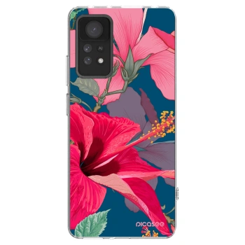 Picasee silikonowe przeźroczyste etui na Xiaomi Redmi Note 11 Pro 5G - Hibiscus