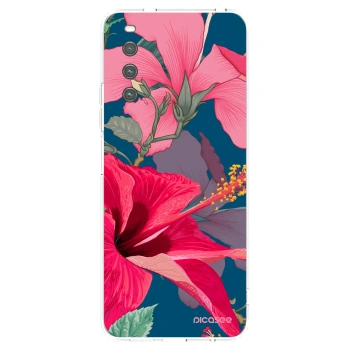Picasee silikonowe przeźroczyste etui na Sony Xperia 10 IV 5G - Hibiscus