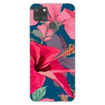Picasee silikonowe przeźroczyste etui na Realme C21Y - Hibiscus