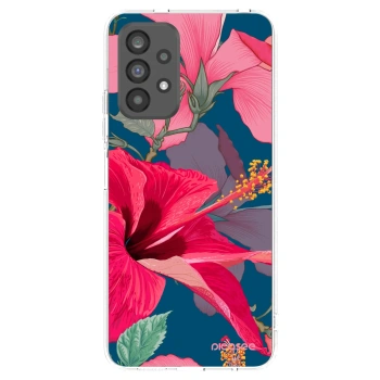 Picasee silikonowe przeźroczyste etui na Samsung Galaxy A73 5G - Hibiscus