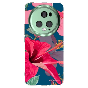 Picasee silikonowe przeźroczyste etui na Honor Magic5 Pro - Hibiscus