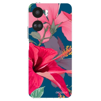 Picasee silikonowe przeźroczyste etui na Honor 90 Lite 5G - Hibiscus