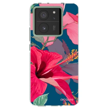Picasee silikonowe przeźroczyste etui na Xiaomi 13T - Hibiscus