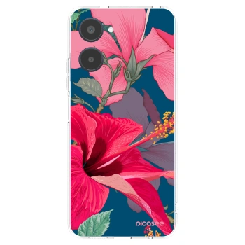 Picasee silikonowe przeźroczyste etui na Realme 10 4G - Hibiscus