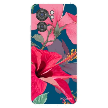 Picasee silikonowe przeźroczyste etui na Motorola Edge 40 - Hibiscus