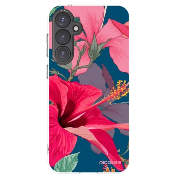Picasee silikonowe przeźroczyste etui na Samsung Galaxy S23 FE S711B - Hibiscus