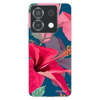 Picasee silikonowe przeźroczyste etui na Xiaomi Poco X6 - Hibiscus