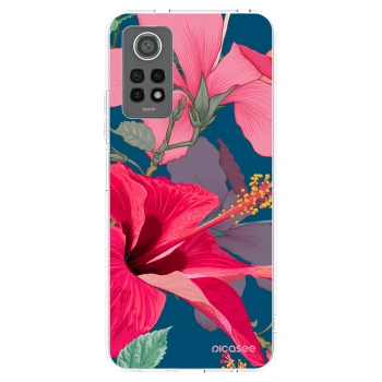 Picasee silikonowe przeźroczyste etui na Xiaomi Redmi Note 12 Pro 4G - Hibiscus
