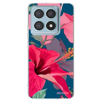 Picasee silikonowe przeźroczyste etui na Xiaomi 14T Pro - Hibiscus