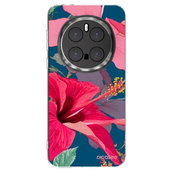 Picasee silikonowe przeźroczyste etui na Honor Magic7 Pro 5G - Hibiscus