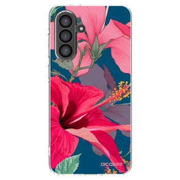 Picasee silikonowe przeźroczyste etui na Samsung Galaxy A36 5G - Hibiscus