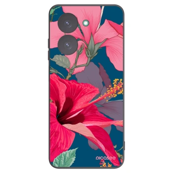 Picasee silikonowe czarne etui na Xiaomi Redmi A5 - Hibiscus
