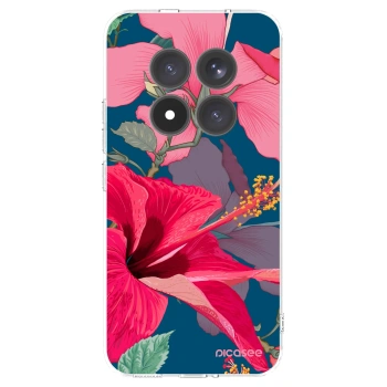 Picasee silikonowe przeźroczyste etui na Xiaomi Redmi Note 15 Pro+ - Hibiscus