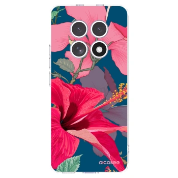 Picasee silikonowe przeźroczyste etui na Xiaomi Redmi Note 15 4G - Hibiscus