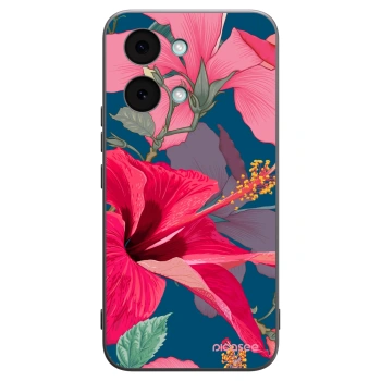 Picasee silikonowe czarne etui na Xiaomi Poco X8 Pro Max - Hibiscus