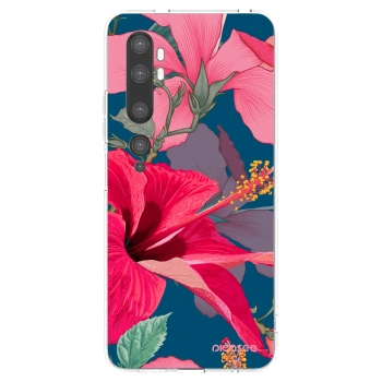 Picasee silikonowe przeźroczyste etui na Xiaomi Mi Note 10 (Pro) - Hibiscus