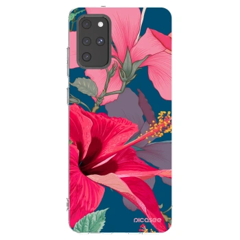 Picasee silikonowe przeźroczyste etui na Samsung Galaxy S20+ G985F - Hibiscus