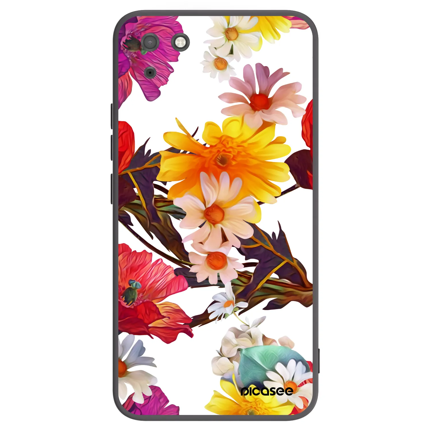 Picasee silikonowe czarne etui na Huawei Y5P - Meadow