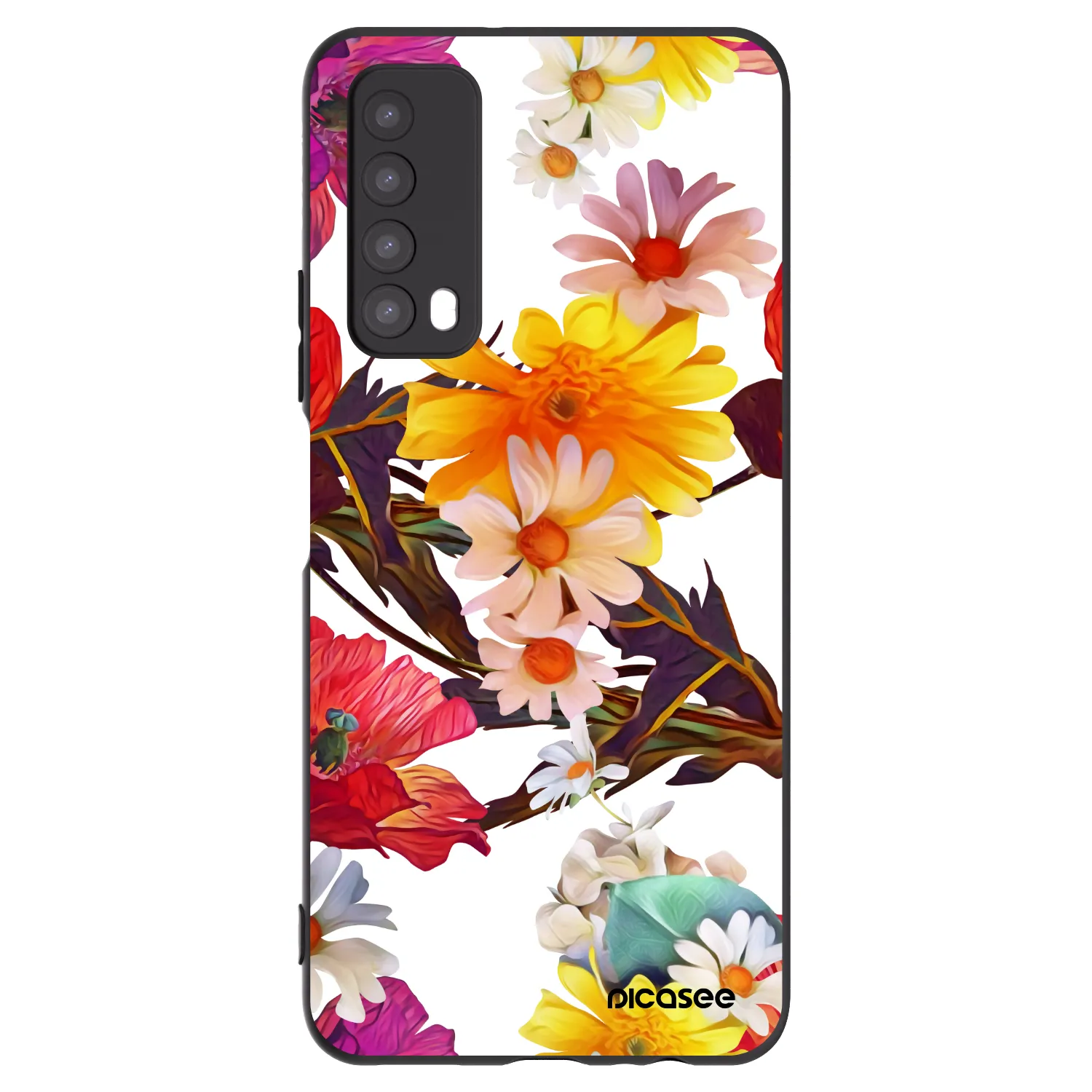 Picasee silikonowe czarne etui na Huawei P Smart 2021 - Meadow