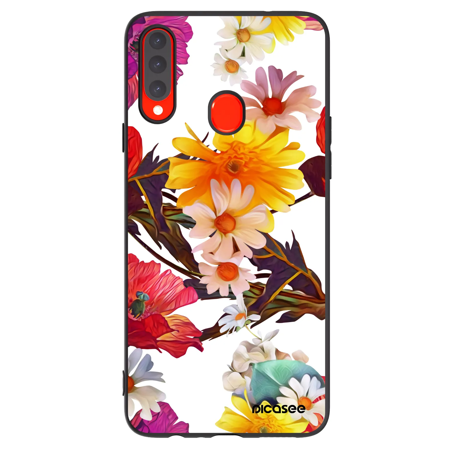 Picasee silikonowe czarne etui na Samsung Galaxy A20s - Meadow
