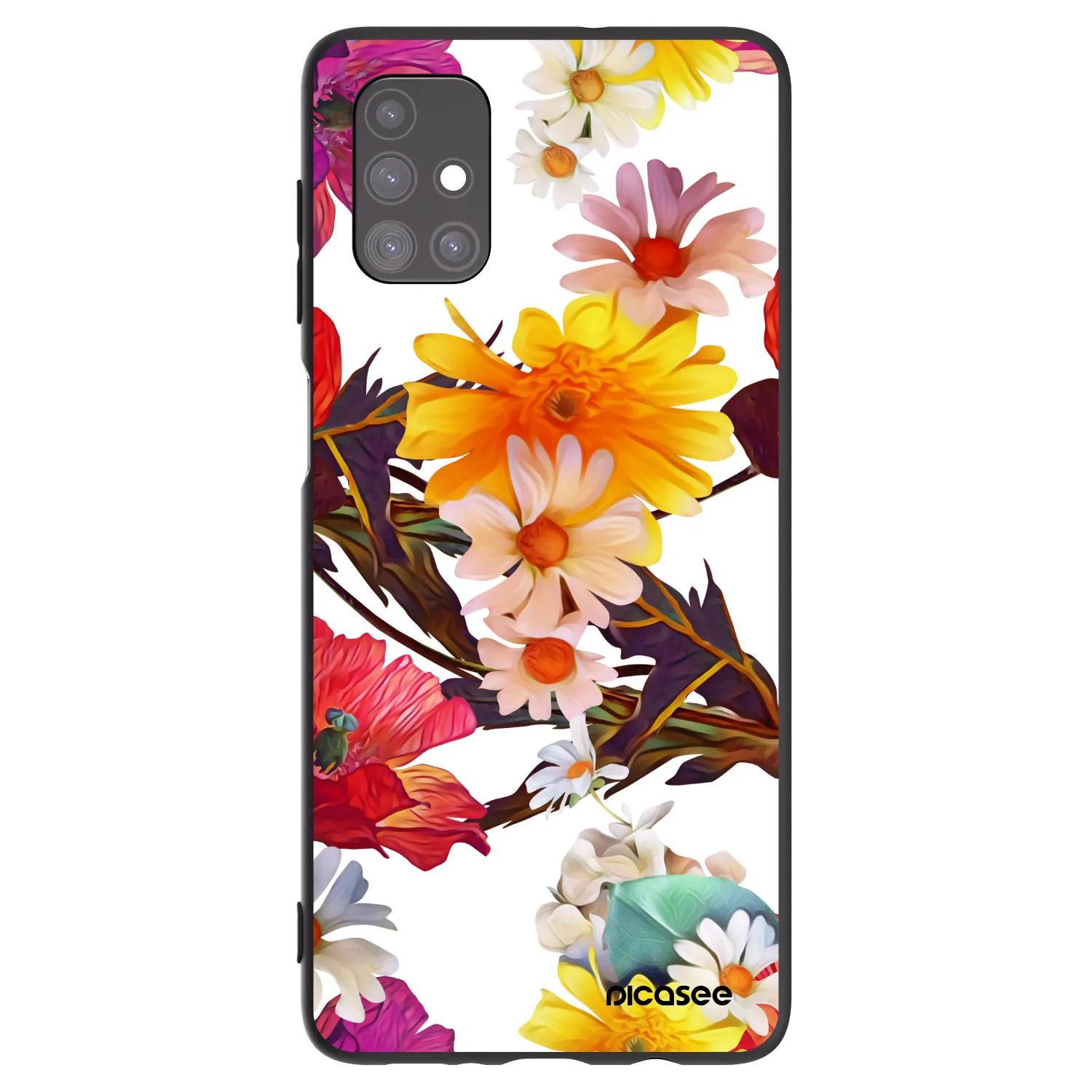 Picasee silikonowe czarne etui na Samsung Galaxy M51 M515F - Meadow