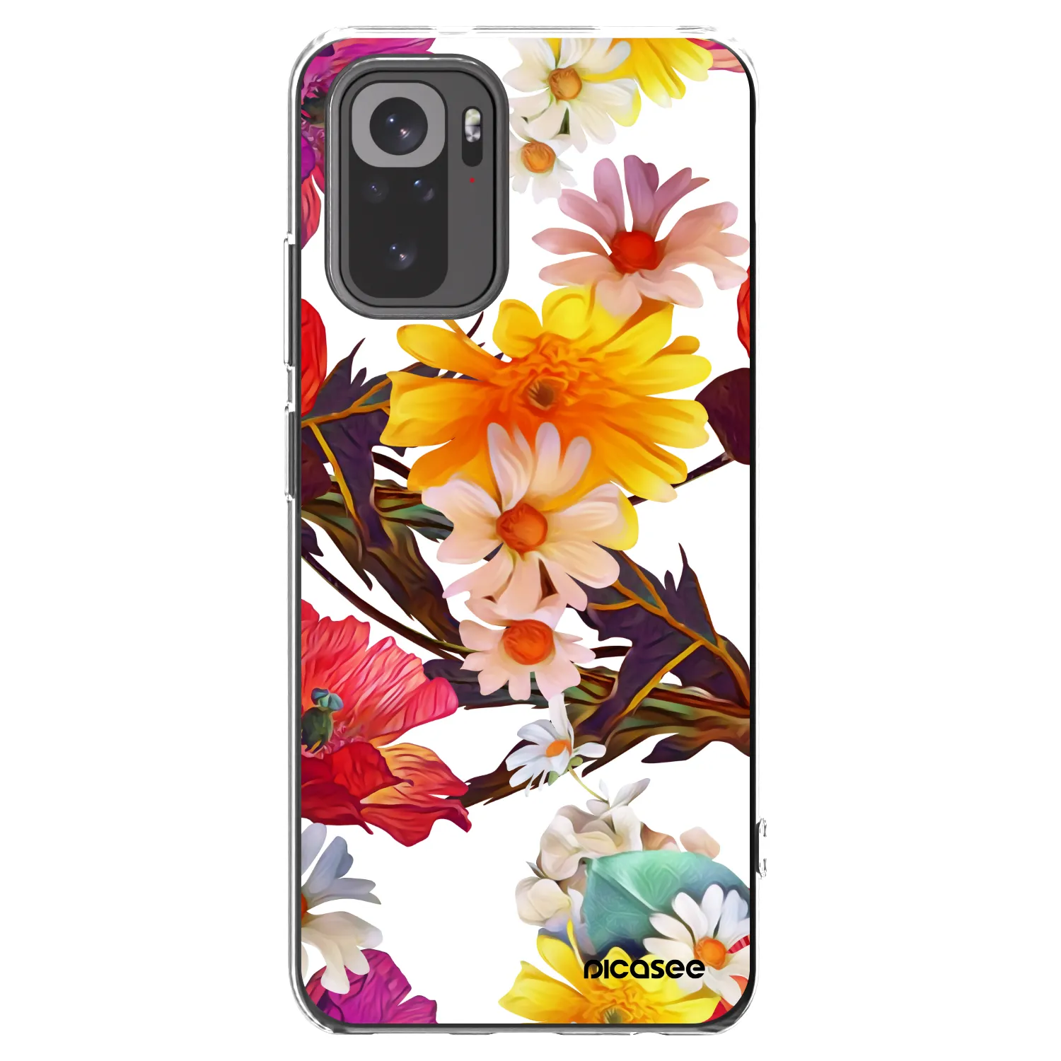Picasee silikonowe przeźroczyste etui na Xiaomi Redmi Note 10 - Meadow