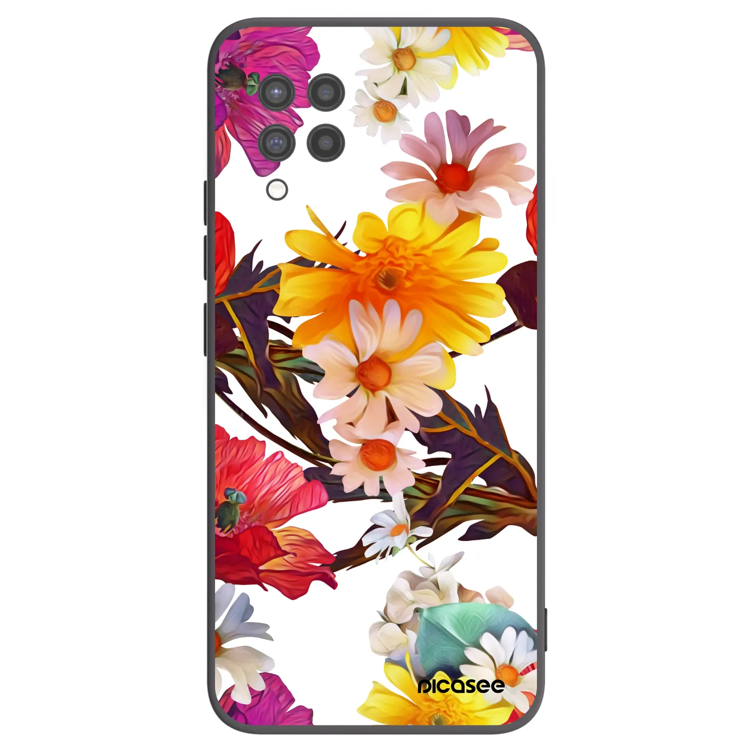Picasee silikonowe czarne etui na Samsung Galaxy A42 A426B - Meadow