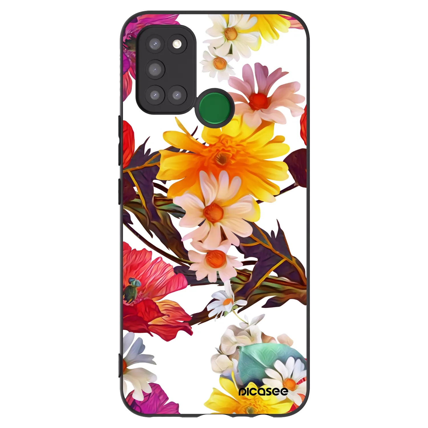Picasee silikonowe czarne etui na Realme 7i - Meadow