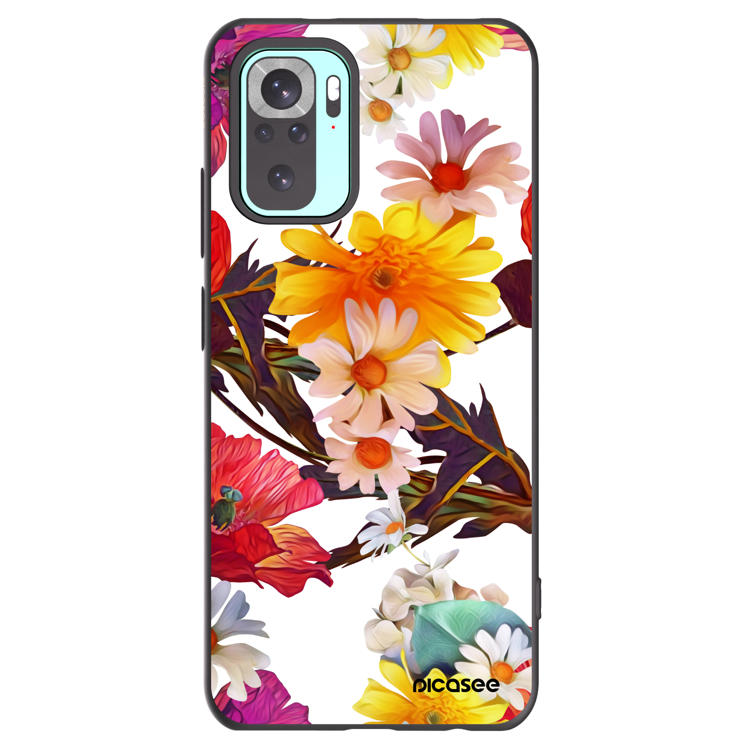 Picasee silikonowe czarne etui na Xiaomi Redmi Note 10 Pro - Meadow