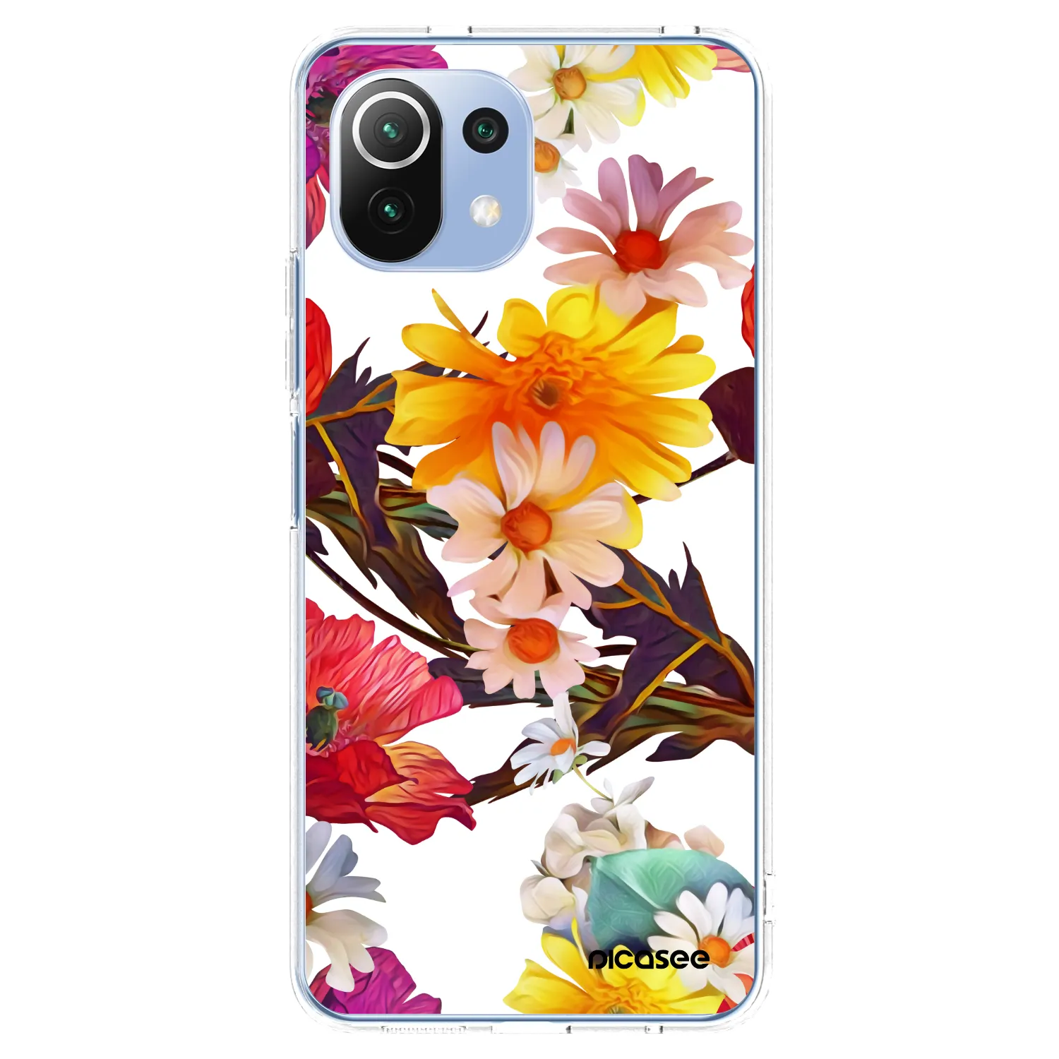 Picasee silikonowe przeźroczyste etui na Xiaomi Mi 11 Lite - Meadow