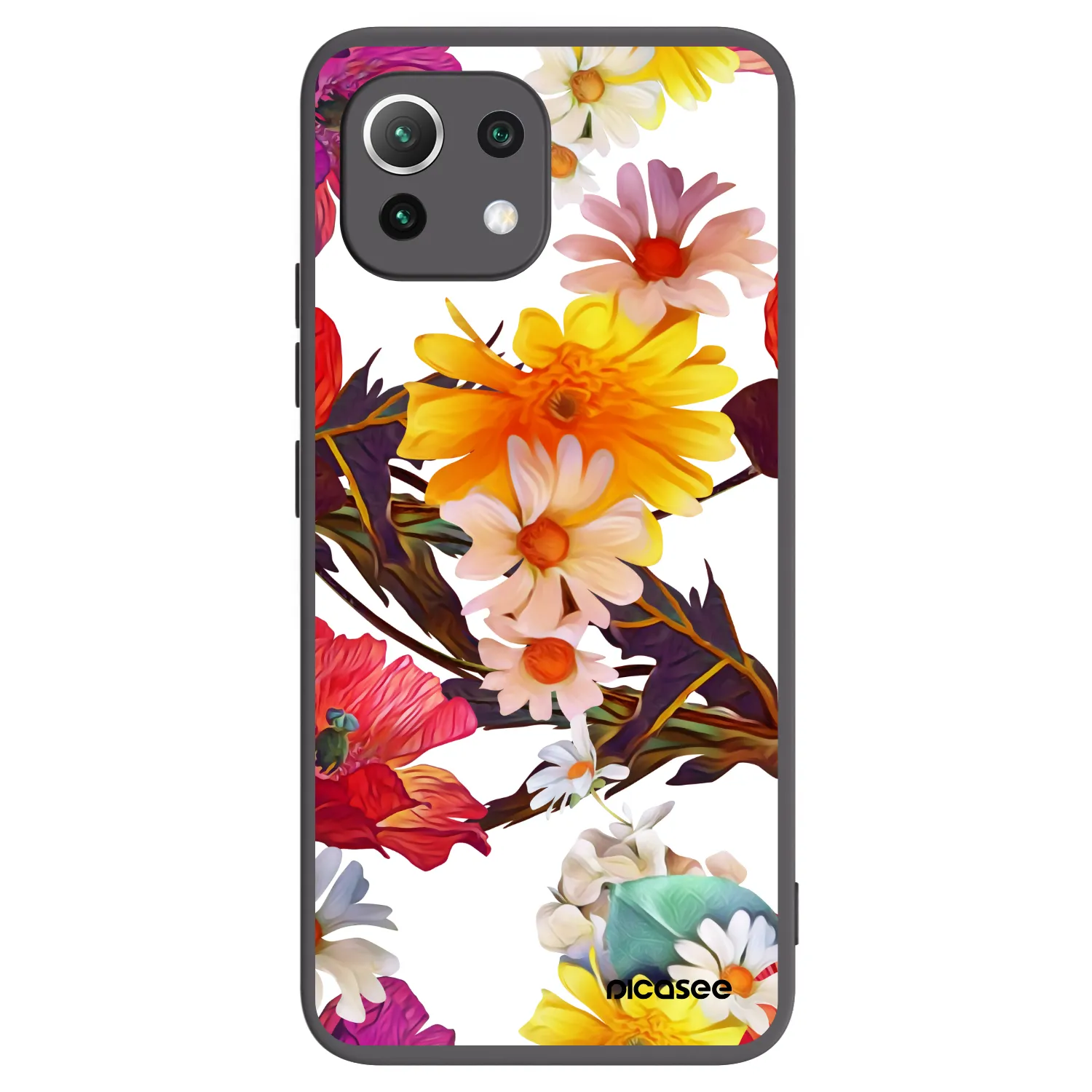 Picasee silikonowe czarne etui na Xiaomi Mi 11 Lite - Meadow