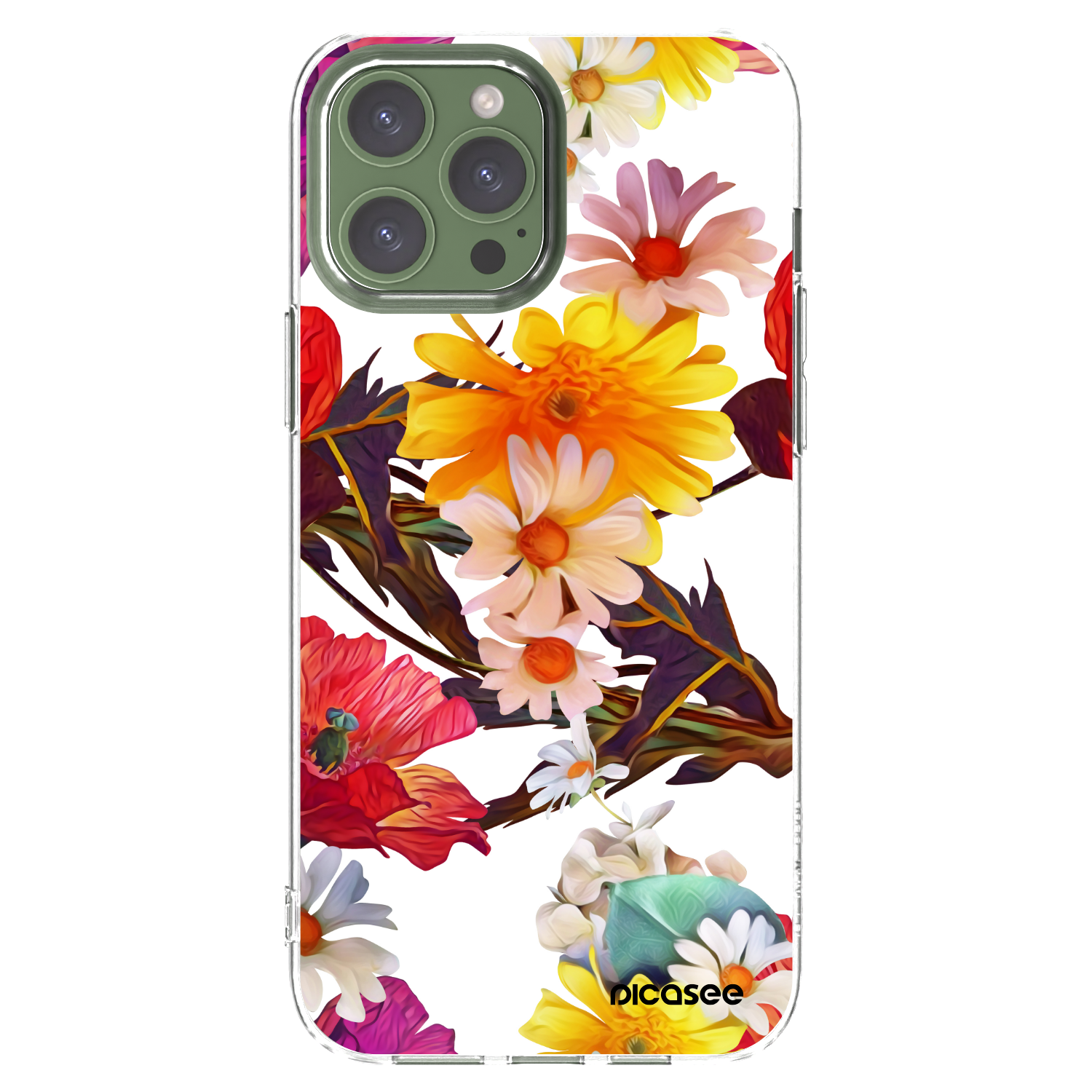 Picasee silikonowe przeźroczyste etui na Apple iPhone 13 Pro Max - Meadow
