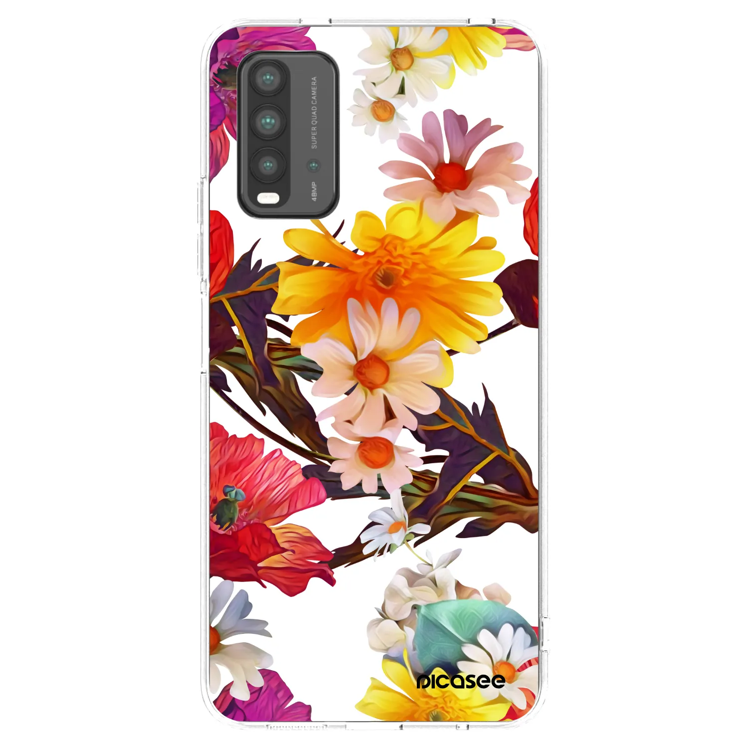 Picasee silikonowe czarne etui na Xiaomi Redmi 9T - Meadow