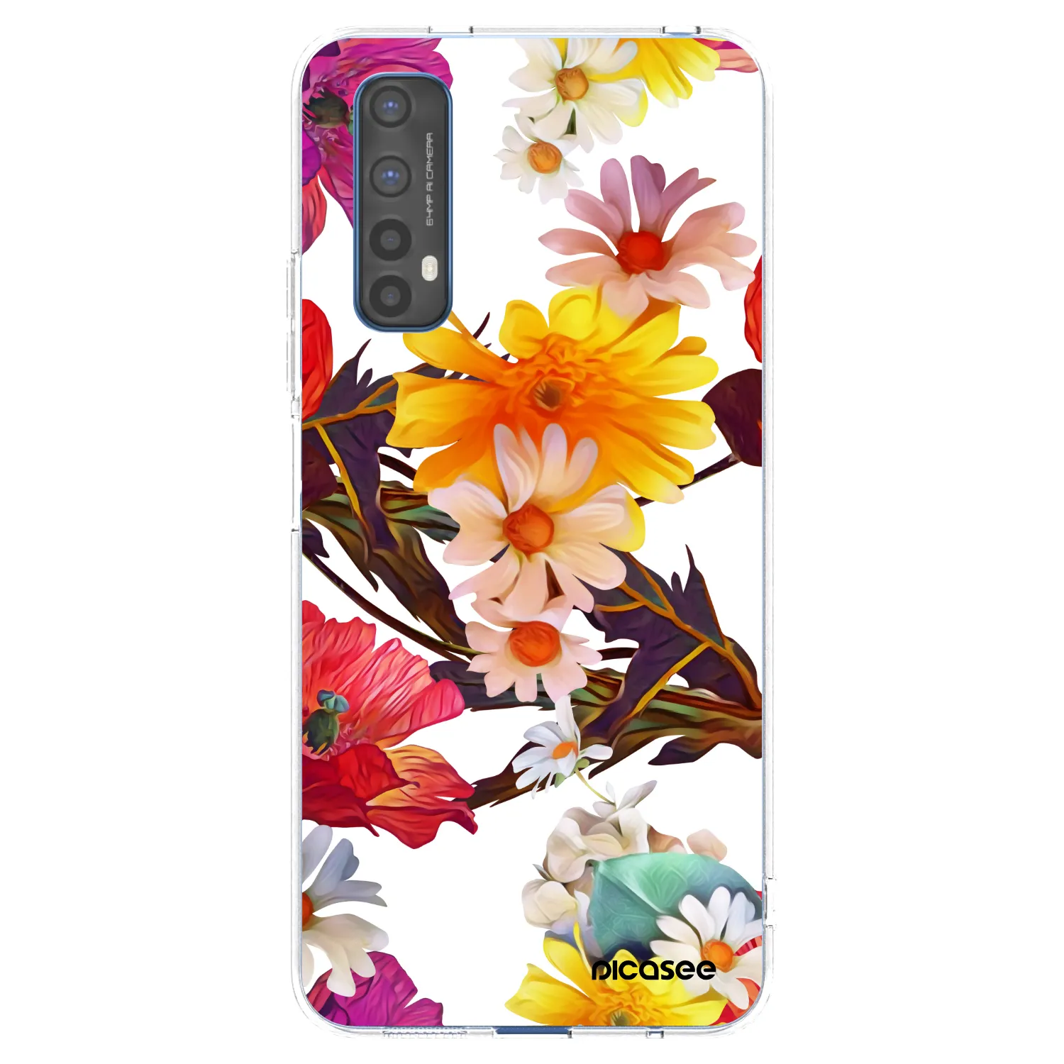 Picasee silikonowe przeźroczyste etui na Realme 7 - Meadow