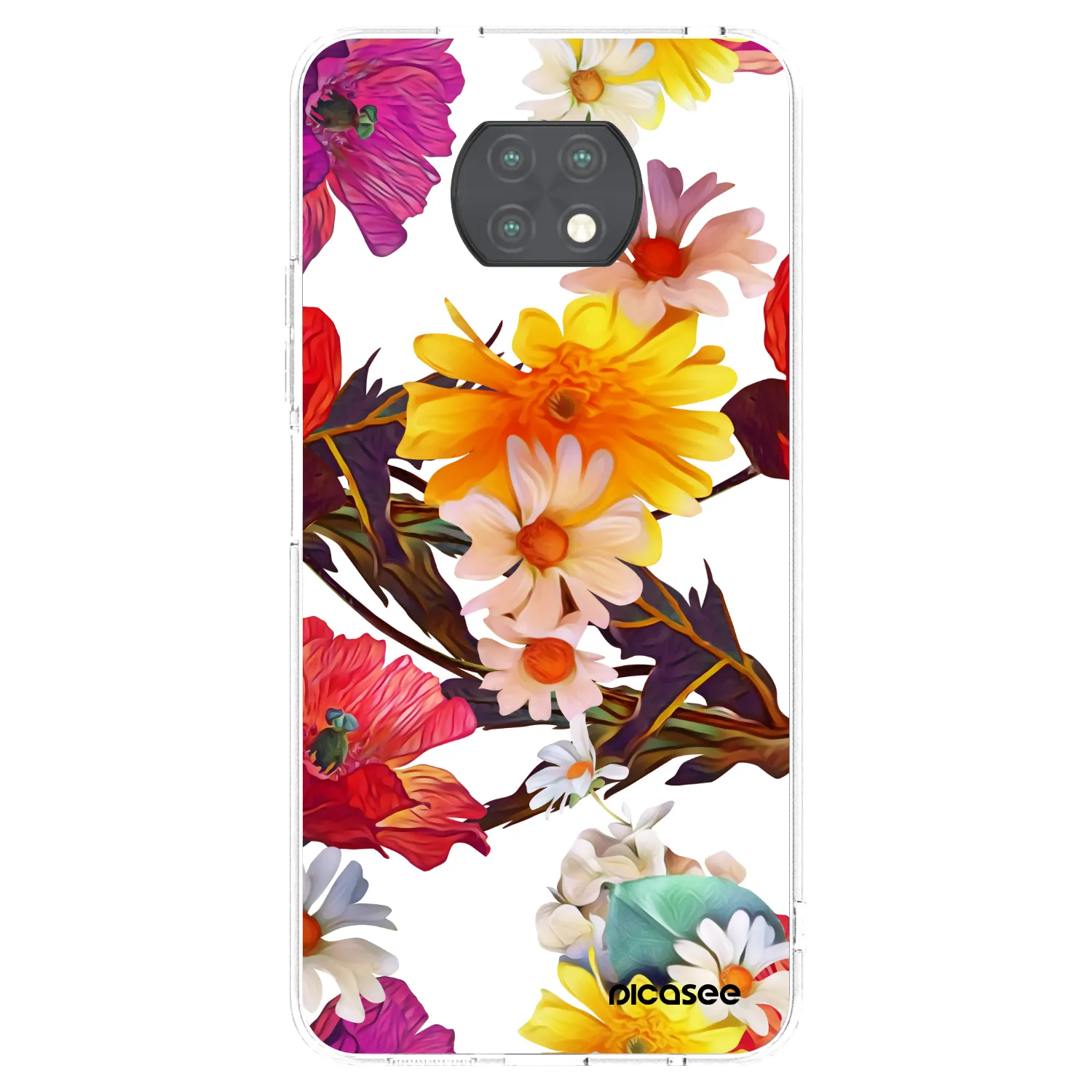 Picasee silikonowe przeźroczyste etui na Xiaomi Redmi Note 9T - Meadow