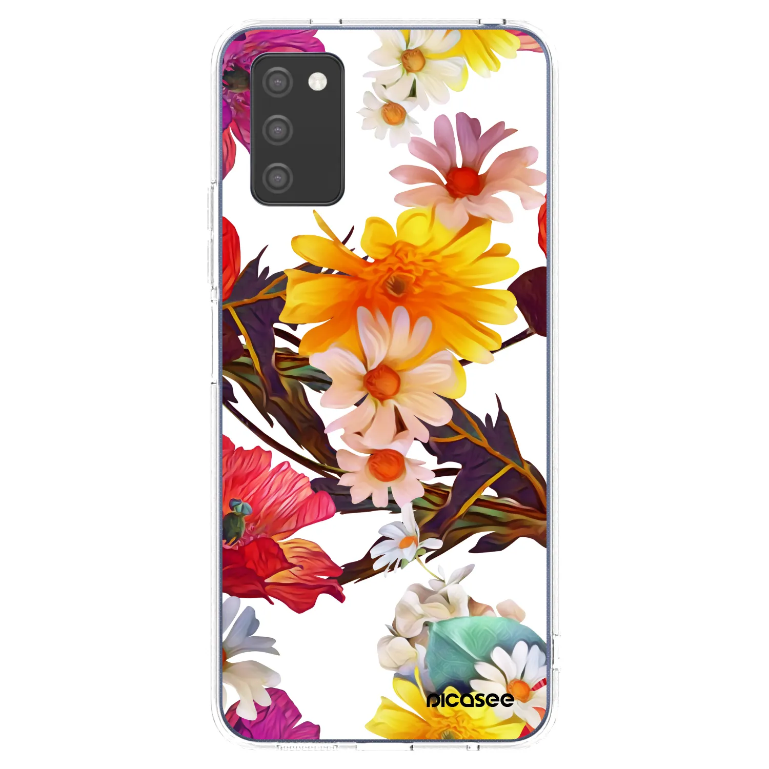 Picasee silikonowe przeźroczyste etui na Samsung Galaxy A03s A037G - Meadow