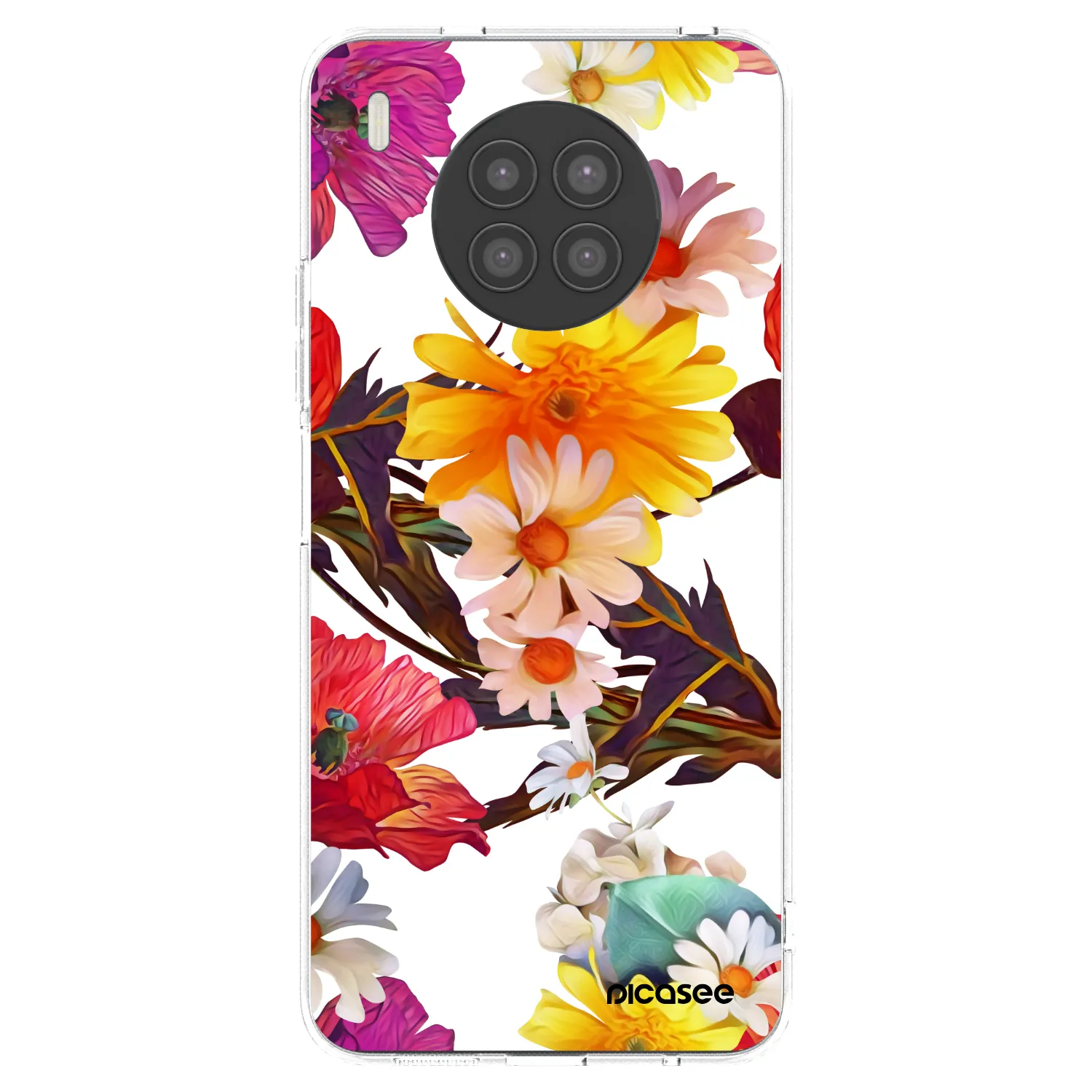 Picasee silikonowe przeźroczyste etui na Huawei Nova 8i - Meadow