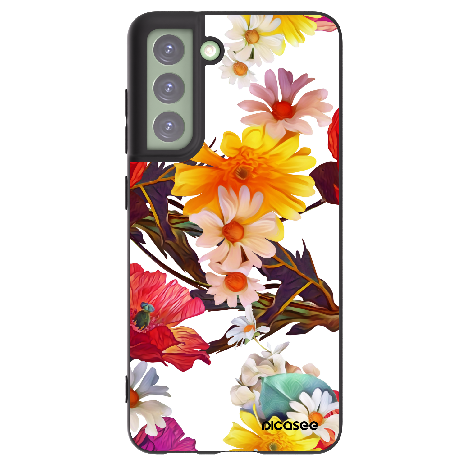 Picasee silikonowe czarne etui na Samsung Galaxy S21 FE 5G - Meadow