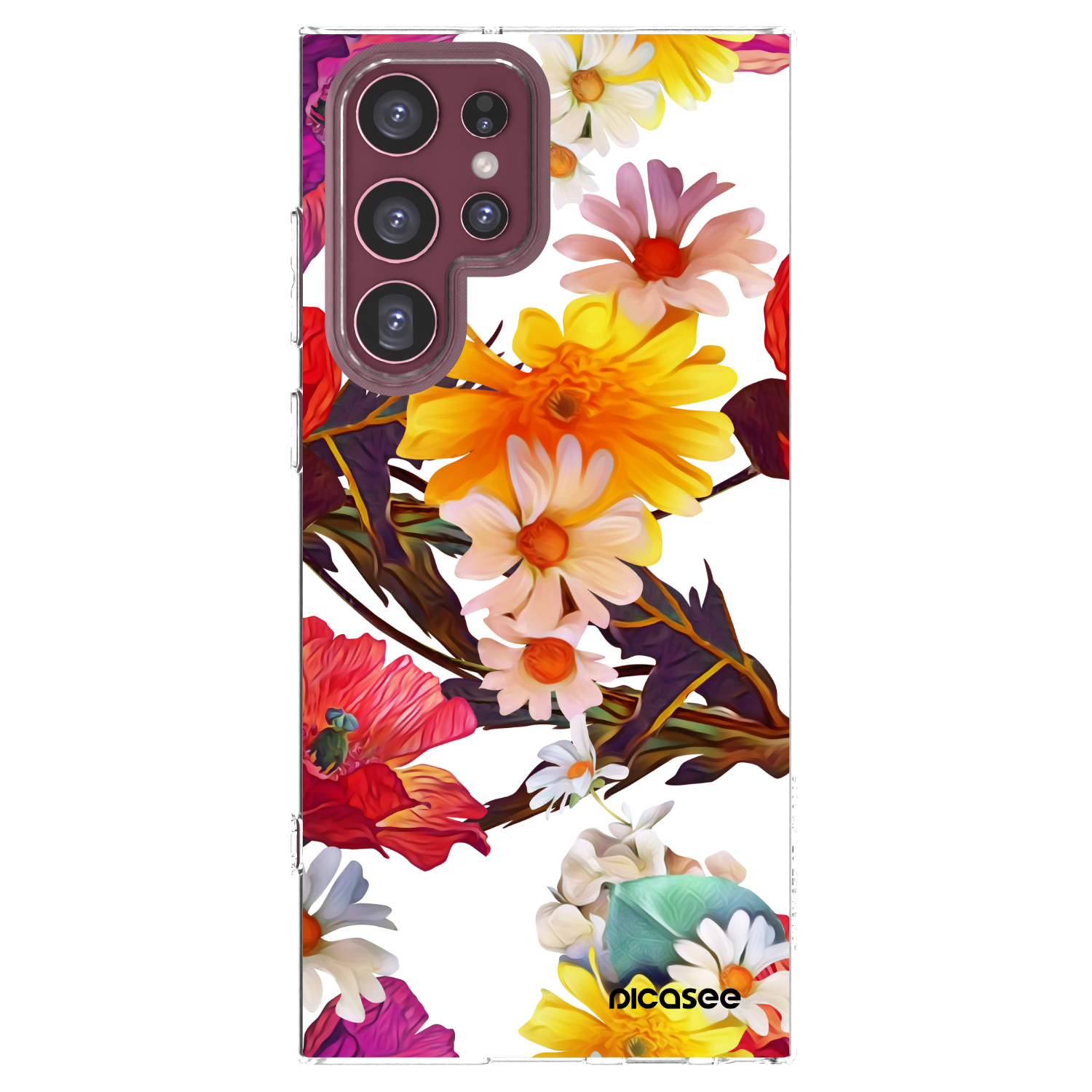 Picasee silikonowe przeźroczyste etui na Samsung Galaxy S22 Ultra 5G - Meadow