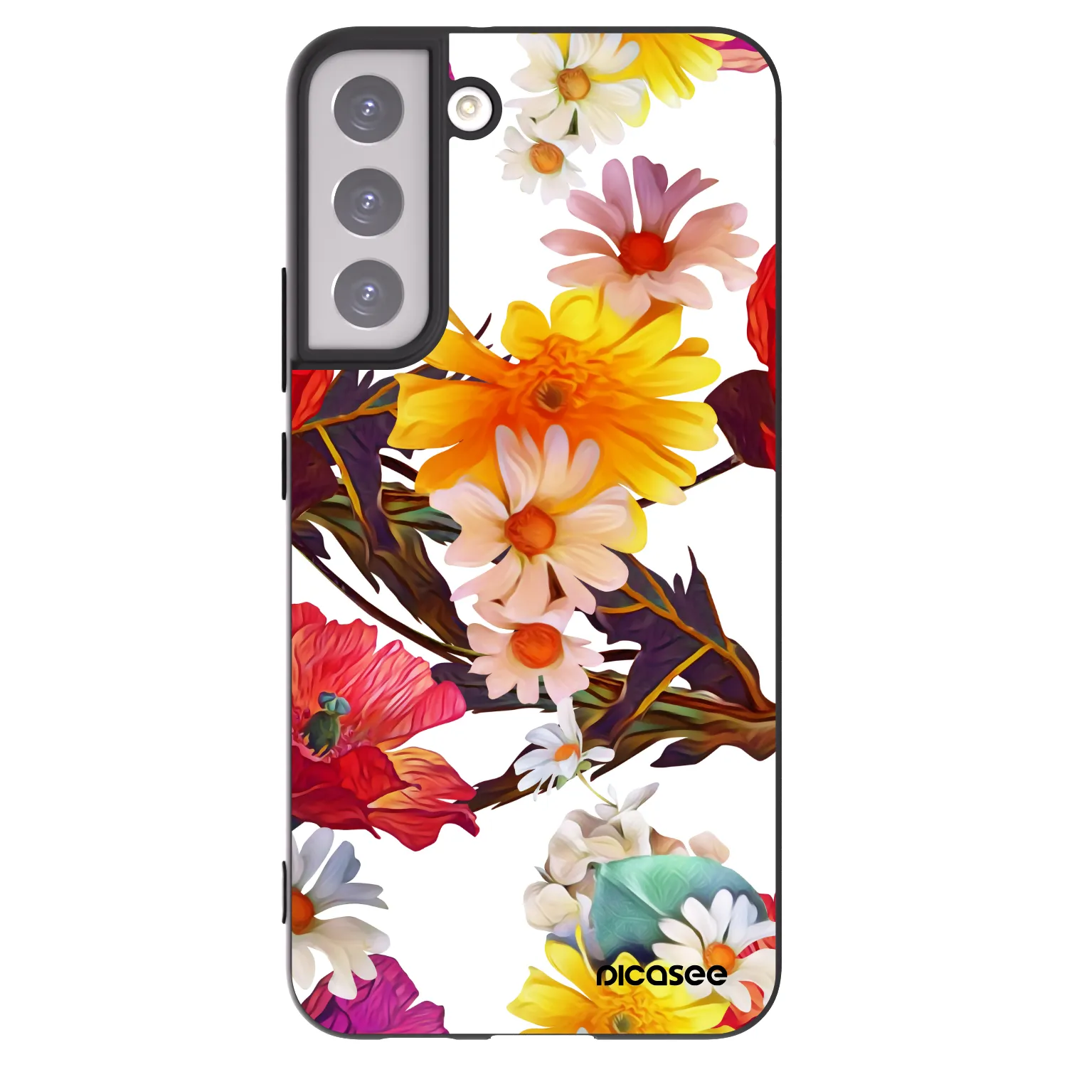 Picasee silikonowe czarne etui na Samsung Galaxy S22+ 5G - Meadow