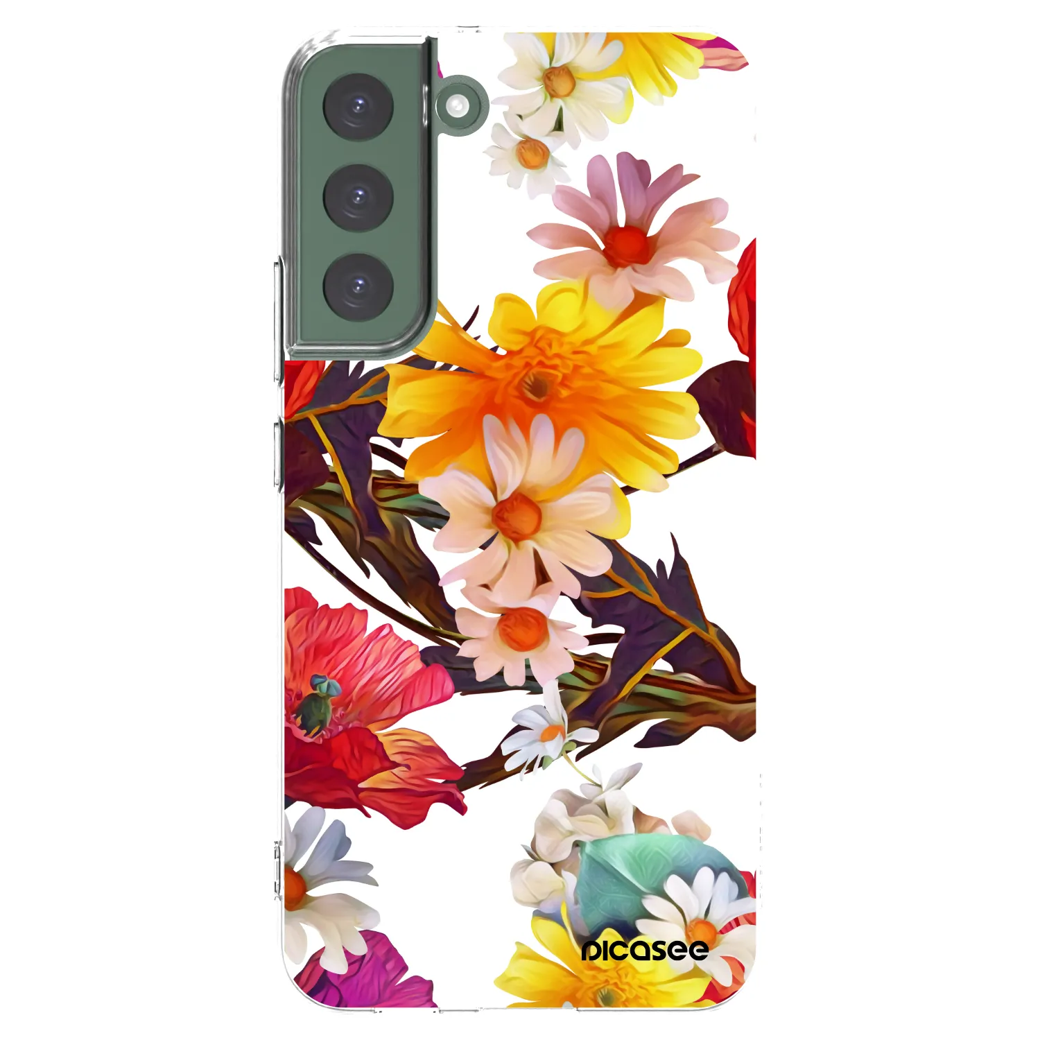 Picasee silikonowe przeźroczyste etui na Samsung Galaxy S22+ 5G - Meadow