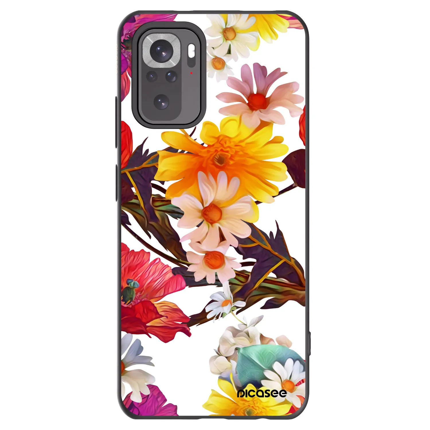 Picasee silikonowe czarne etui na Xiaomi Redmi Note 11S 4G - Meadow