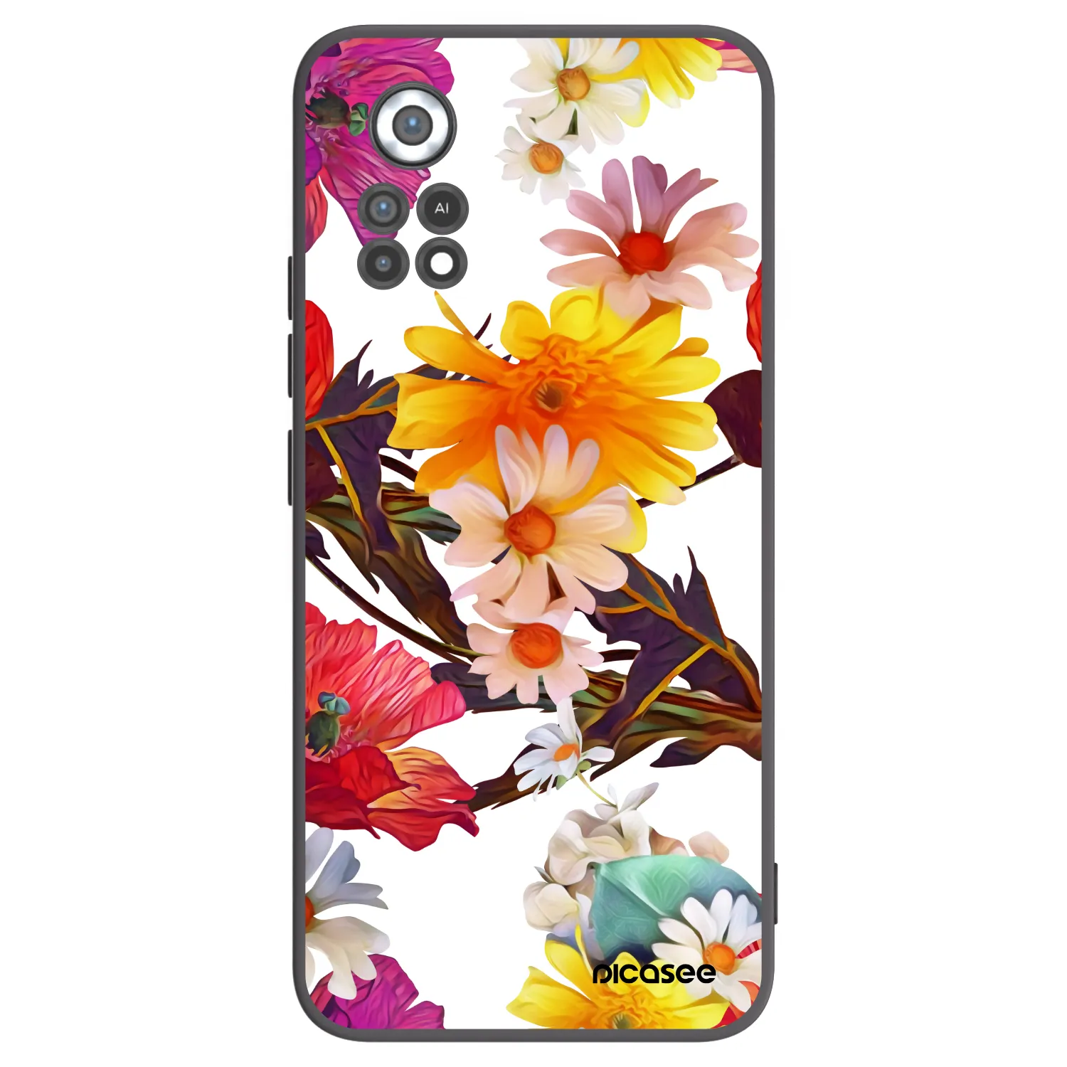 Picasee silikonowe czarne etui na Xiaomi Poco X4 Pro 5G - Meadow