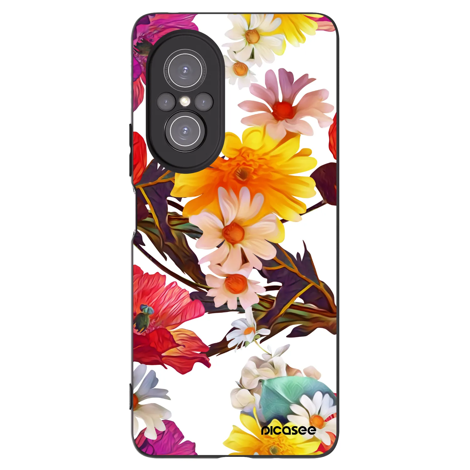 Picasee silikonowe czarne etui na Huawei Nova 9 SE - Meadow
