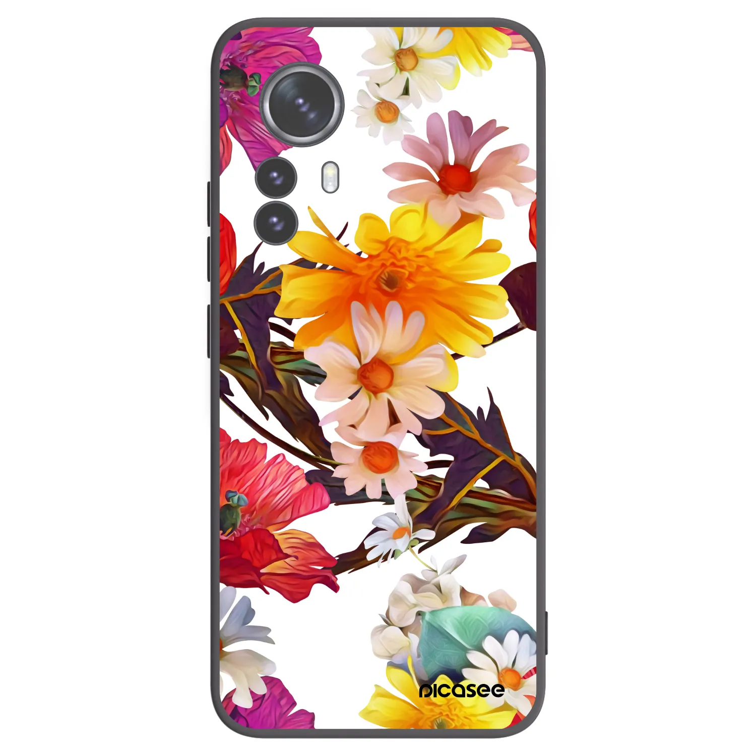 Picasee silikonowe czarne etui na Xiaomi 12 Pro - Meadow