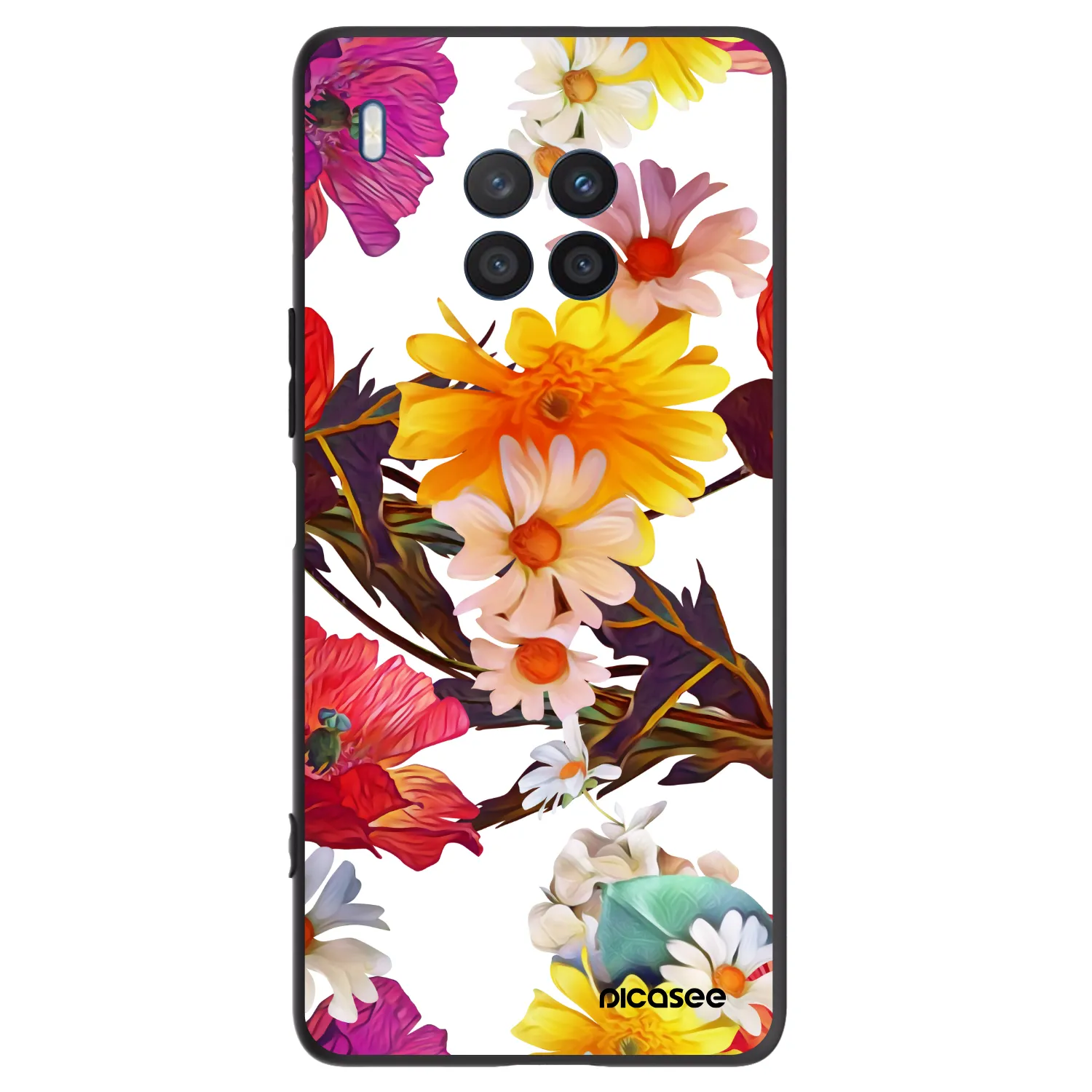 Picasee silikonowe czarne etui na Honor 50 Lite - Meadow