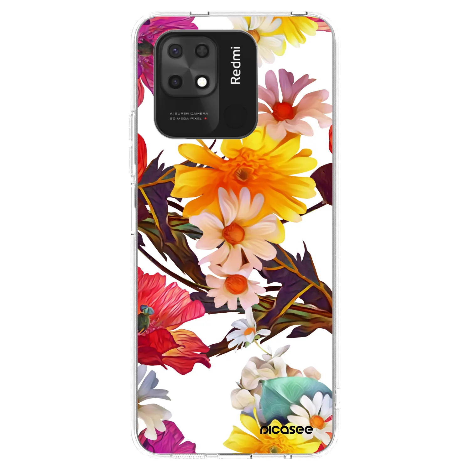 Picasee silikonowe przeźroczyste etui na Xiaomi Redmi 10C - Meadow